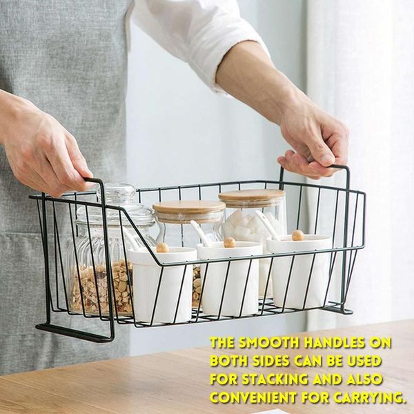 storage baskets multifunction iron kitchen shelf rack tablestackable holder condiment bottles bathroom organizer 30*18*13.5cm
storage baskets multifunction iron kitchen shelf rack tablestackable holder condiment bottles bathroom organizer 30*18*13.5cm