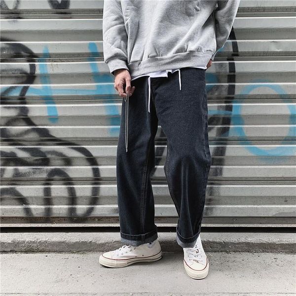 men's solid color jeans korean casual fashion loose harajuku hip-hop streetwear straight-leg pants men's oversized casual pants, Blue
men's solid color jeans korean casual fashion loose harajuku hip-hop streetwear straight-leg pants men's oversized casual pants, Blue
