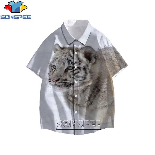 men's casual shirts sonspee s-6xl shirt for men women white tiger animal street lovely funny harajuku comfortable clothing, White;black
men's casual shirts sonspee s-6xl shirt for men women white tiger animal street lovely funny harajuku comfortable clothing, White;black