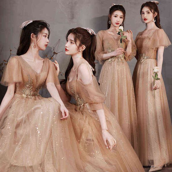luxury prom dresses female 2021 autumn fairy temperament sister group bridmaid long thin girlfriends skirt, Black
luxury prom dresses female 2021 autumn fairy temperament sister group bridmaid long thin girlfriends skirt, Black