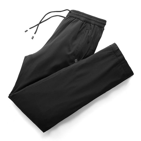 men's pants winter down white duck thickened warm leisure sports, Black