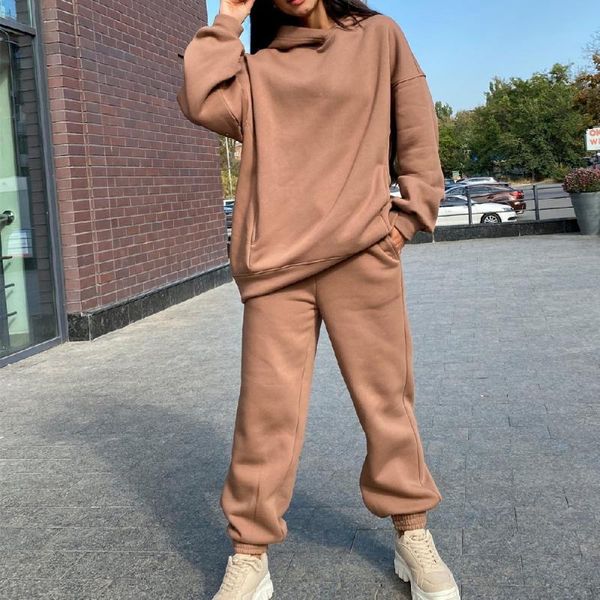 women's two piece pants 2pcs casual autumn fleece outfits solid color long sleeve loose hooded sweatshirts high waist drawstring beam f, White
women's two piece pants 2pcs casual autumn fleece outfits solid color long sleeve loose hooded sweatshirts high waist drawstring beam f, White