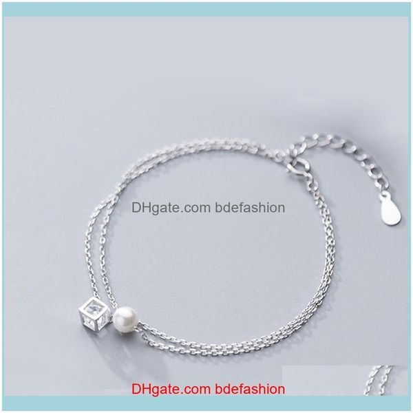 link, jewelrylink, chain la maxza simulated pearl box charm bracelets for women 925 sterling sier bracelet minimalist designer fashion jewel, Black
link, jewelrylink, chain la maxza simulated pearl box charm bracelets for women 925 sterling sier bracelet minimalist designer fashion jewel, Black