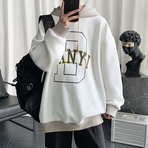 autumn and winter 2021 long sved fashion casual hooded loose sweater men's wear, Black
autumn and winter 2021 long sved fashion casual hooded loose sweater men's wear, Black