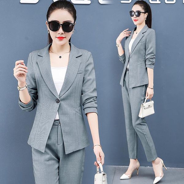 elegant pant suits workwear women single button blazer jacket + pants two piece sets office lady casual business leisure suit, White
elegant pant suits workwear women single button blazer jacket + pants two piece sets office lady casual business leisure suit, White