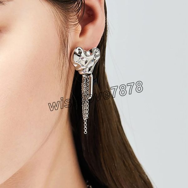 punk sweet girl silver color crystal heart shape tassel dangle earrings for women personality pink rhinestone drop earring gift
punk sweet girl silver color crystal heart shape tassel dangle earrings for women personality pink rhinestone drop earring gift