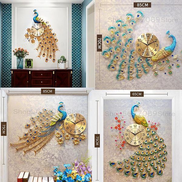 peacock clock wall clock for living room creative fashion simple atmosphere wall charts household mute quartz
peacock clock wall clock for living room creative fashion simple atmosphere wall charts household mute quartz