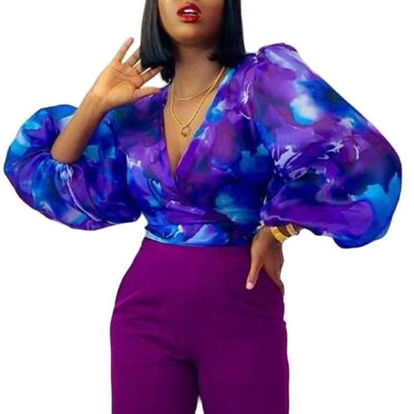 women's blouses & shirts 2021 european and american v-neck lantern sleeve printed shirt bandage jacket office, White
women's blouses & shirts 2021 european and american v-neck lantern sleeve printed shirt bandage jacket office, White