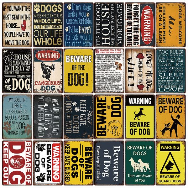 pets warning beware of dogs keep gate closed out metal sign home decor bar wall art painting 20*30 cm size dg-2
pets warning beware of dogs keep gate closed out metal sign home decor bar wall art painting 20*30 cm size dg-2
