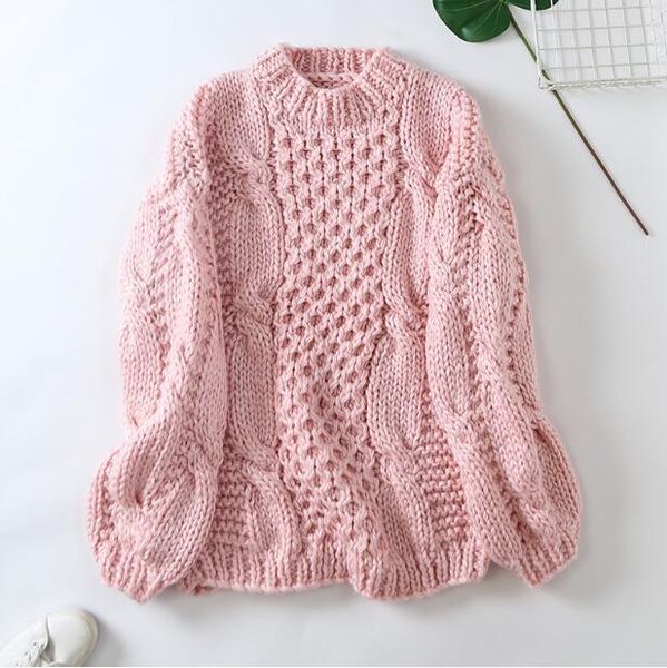 women's sweaters lazy wind sweater women autumn solid twisted sleeves round neck jumper casual knitted pullover pull femme, White;black
women's sweaters lazy wind sweater women autumn solid twisted sleeves round neck jumper casual knitted pullover pull femme, White;black