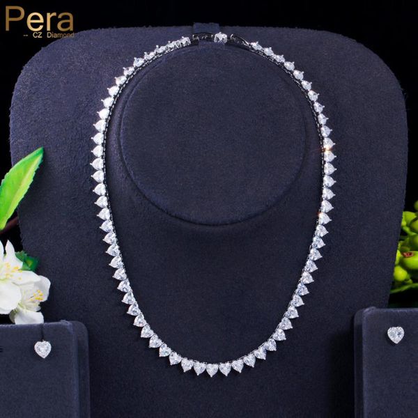 earrings & necklace pera romantic love heart shape charm cubic zirconia women party clavicle choker fashion prom jewelry sets j472, Silver
earrings & necklace pera romantic love heart shape charm cubic zirconia women party clavicle choker fashion prom jewelry sets j472, Silver