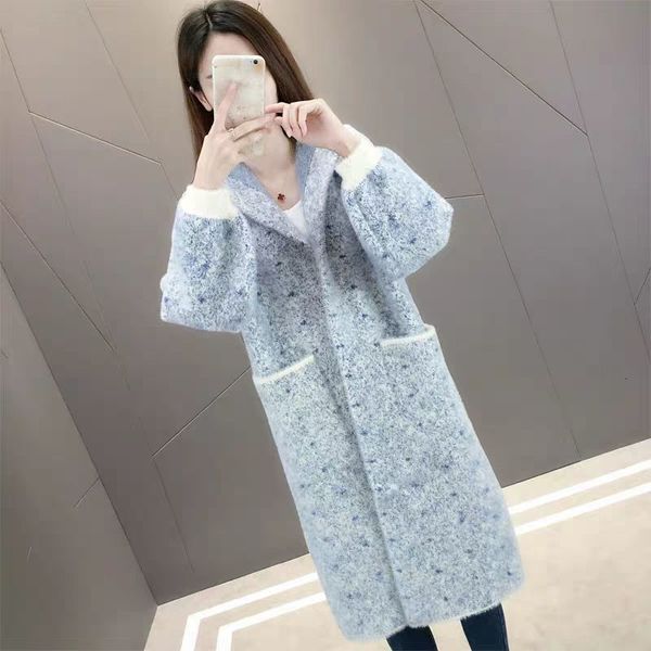 2021 autumn new women fake mink skin female long coat with knitted hood cardigan sweater unique ladies breasted outwear y189 2hbm, White;black
2021 autumn new women fake mink skin female long coat with knitted hood cardigan sweater unique ladies breasted outwear y189 2hbm, White;black