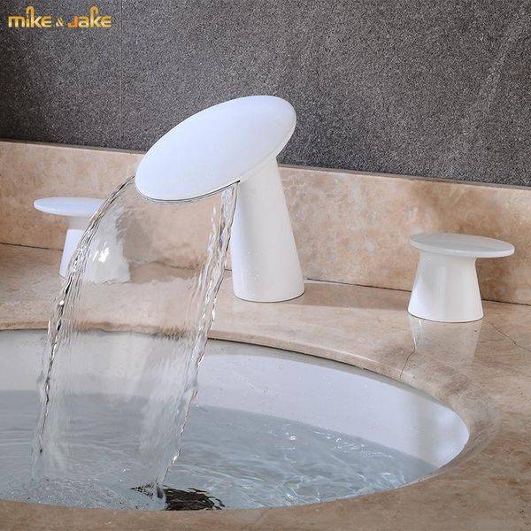 bathroom sink faucets pure white swan faucet mixer 3 hole basin tap double handle and cold face
bathroom sink faucets pure white swan faucet mixer 3 hole basin tap double handle and cold face