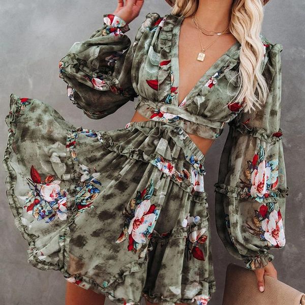 casual dresses elegant deep v-neck women party dress fashion lady floral print ruffles long sleeve mini femme hollow out vestido, Black;gray
casual dresses elegant deep v-neck women party dress fashion lady floral print ruffles long sleeve mini femme hollow out vestido, Black;gray