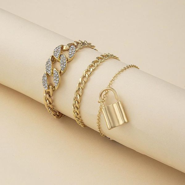 anklets alloy geometric layered anklet 3 piece set gold silver color rhinestone thick chain lock for womens girls accessories, Red;blue
anklets alloy geometric layered anklet 3 piece set gold silver color rhinestone thick chain lock for womens girls accessories, Red;blue