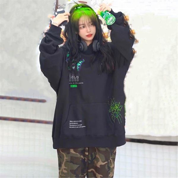 women's hoodies & sweatshirts black hip hop sweatshirt women clothes autumn gothic long sleeve pullover oversized jumper hoodie streetw
women's hoodies & sweatshirts black hip hop sweatshirt women clothes autumn gothic long sleeve pullover oversized jumper hoodie streetw