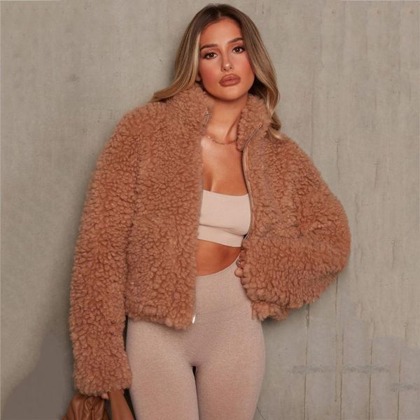women's jackets fleece jacket women solid lamb long sleeve fuzzy cropped zipper pocket turtleneck fluffy winter coat fashion outfits, Black;brown
women's jackets fleece jacket women solid lamb long sleeve fuzzy cropped zipper pocket turtleneck fluffy winter coat fashion outfits, Black;brown