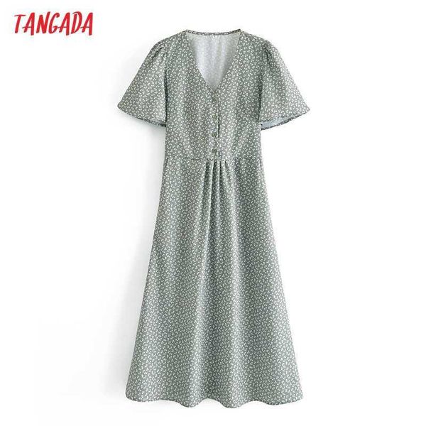 tangada fashion women green flowers print dress short sleeve with slash female casual summer dress qn102 210609, Black;gray
tangada fashion women green flowers print dress short sleeve with slash female casual summer dress qn102 210609, Black;gray