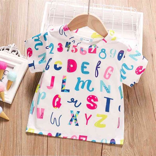 summer style children short sleeve o neck letter loose streetwear cute baby girl or boys t-shirt 3m-3t 210629, Blue
summer style children short sleeve o neck letter loose streetwear cute baby girl or boys t-shirt 3m-3t 210629, Blue