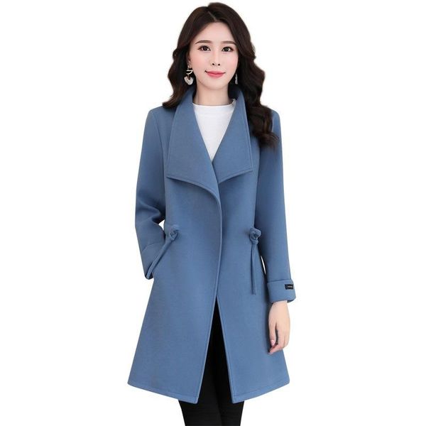 women's wool & blends winter coat women medium and long section overcoat fashionable temperament wild clothes quality thin warm, Black
women's wool & blends winter coat women medium and long section overcoat fashionable temperament wild clothes quality thin warm, Black
