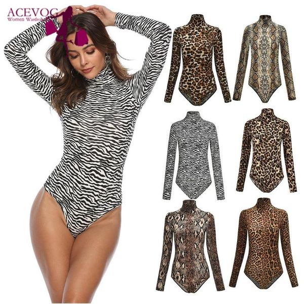women's jumpsuits & rompers women fashion turtleneck long sleeve leopard causal print winter, autumn bodysuit, Black;white
women's jumpsuits & rompers women fashion turtleneck long sleeve leopard causal print winter, autumn bodysuit, Black;white