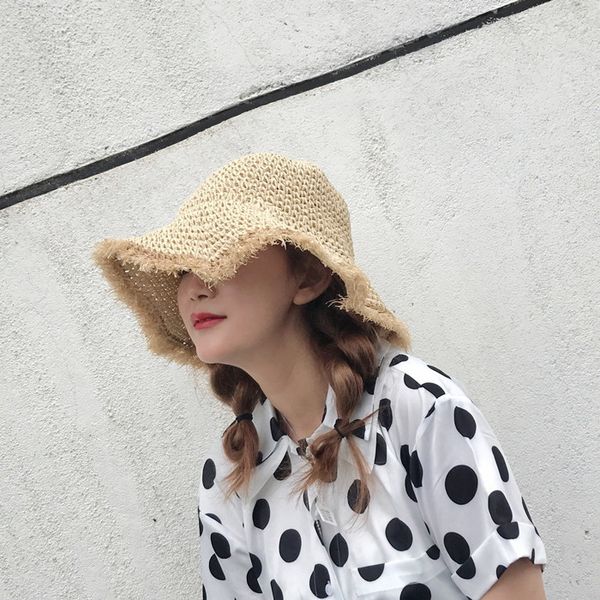 personalized rough big brimmed straw with drooping beard in summer for seaside women's foldable sun hat tide, Blue;gray
personalized rough big brimmed straw with drooping beard in summer for seaside women's foldable sun hat tide, Blue;gray