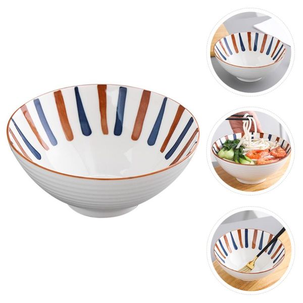 bowls ceramic noodle japanese style ramen bow soup bowl storage container