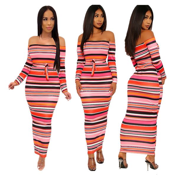 2021 solid color striped print off the shoulder long sleeve slim maxi woman sashes autumn new arrival oqgb, Black;gray
2021 solid color striped print off the shoulder long sleeve slim maxi woman sashes autumn new arrival oqgb, Black;gray