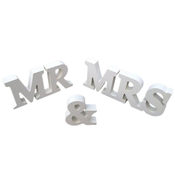 sashes prochive wedding table deco letters in wood mr & mrs 
sashes prochive wedding table deco letters in wood mr & mrs