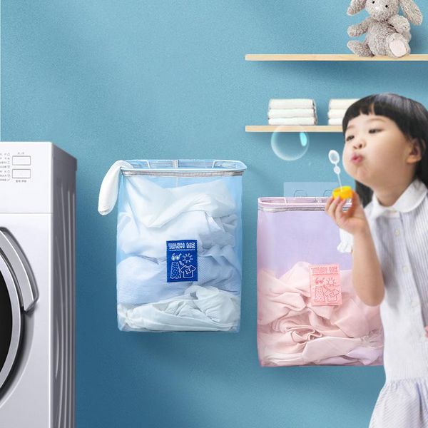laundry bags 1pcs wall mounted folding basket hamper mesh dirty sorting kids toys sundries home storage box organizer
laundry bags 1pcs wall mounted folding basket hamper mesh dirty sorting kids toys sundries home storage box organizer