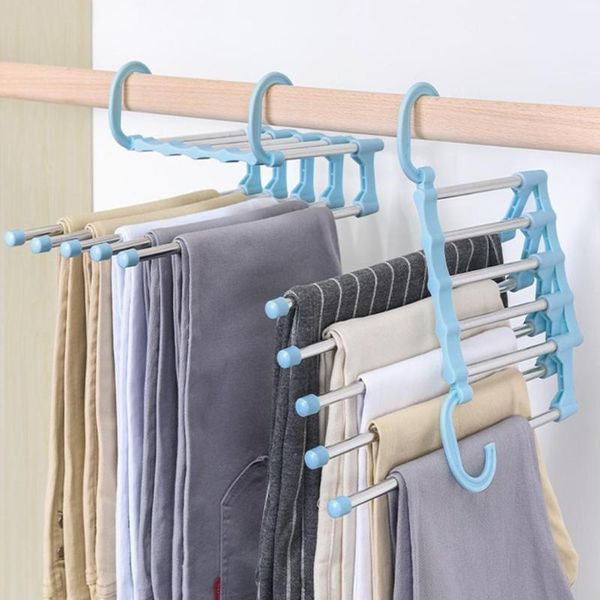 hangers & racks 5 in 1 pant rack clothes multi-functional stainless steel multi-layer trouser belt scarf tie storage artifact
hangers & racks 5 in 1 pant rack clothes multi-functional stainless steel multi-layer trouser belt scarf tie storage artifact