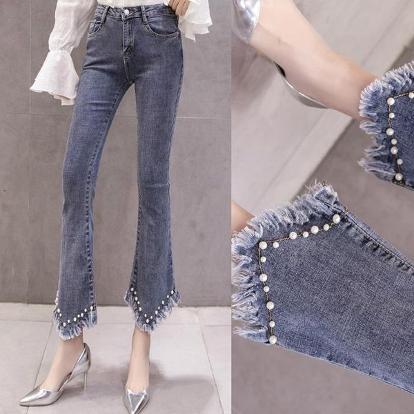 women's pants & capris spring fall fashion korea womens high waisted tassel pearls beading flare jeans , ankle length denim trousers fo, Black;white
women's pants & capris spring fall fashion korea womens high waisted tassel pearls beading flare jeans , ankle length denim trousers fo, Black;white