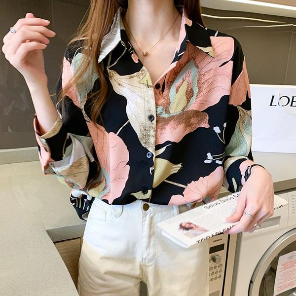 women's blouses & shirts 2021 summer korean style lightweight long sleeve women shirt chiffon v-neck single breasted girl fashion cloth, White
women's blouses & shirts 2021 summer korean style lightweight long sleeve women shirt chiffon v-neck single breasted girl fashion cloth, White