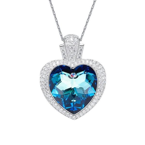 chains 925 sterling silver crystal necklace for women jewelry sweet lovers blue heart pendant accessories engagement wedding
chains 925 sterling silver crystal necklace for women jewelry sweet lovers blue heart pendant accessories engagement wedding