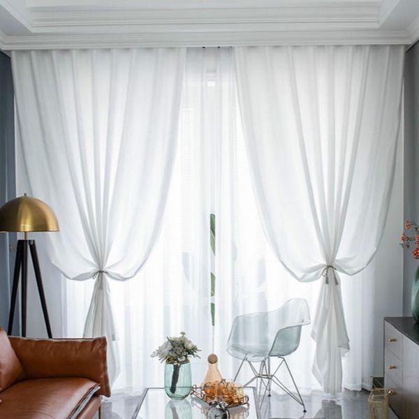 curtain & drapes satin sheer for living room home deco solid semi-shade tulle unvisiable bedroom voile blind window screening
curtain & drapes satin sheer for living room home deco solid semi-shade tulle unvisiable bedroom voile blind window screening