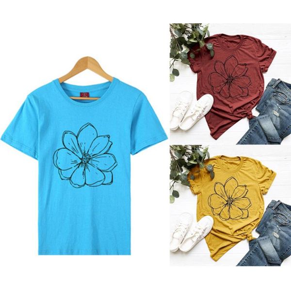 women's t-shirt women 2021 summer short sleeve floral flower fashion lady t-shirts t shirt ladies womens graphic female tee, White
women's t-shirt women 2021 summer short sleeve floral flower fashion lady t-shirts t shirt ladies womens graphic female tee, White