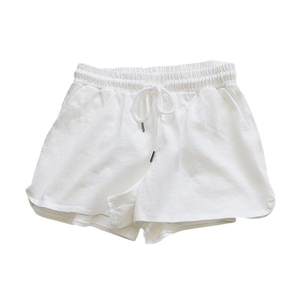 women's shorts female elastic waist sports loose solid color cotton blend comfortable fashionable, White;black
women's shorts female elastic waist sports loose solid color cotton blend comfortable fashionable, White;black