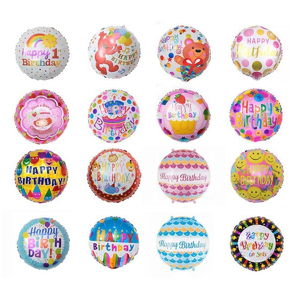 party decoration 50pcs/lot 18inch happy birthday balloon aluminium foil balloons helium mylar balls for kid toys globos
party decoration 50pcs/lot 18inch happy birthday balloon aluminium foil balloons helium mylar balls for kid toys globos