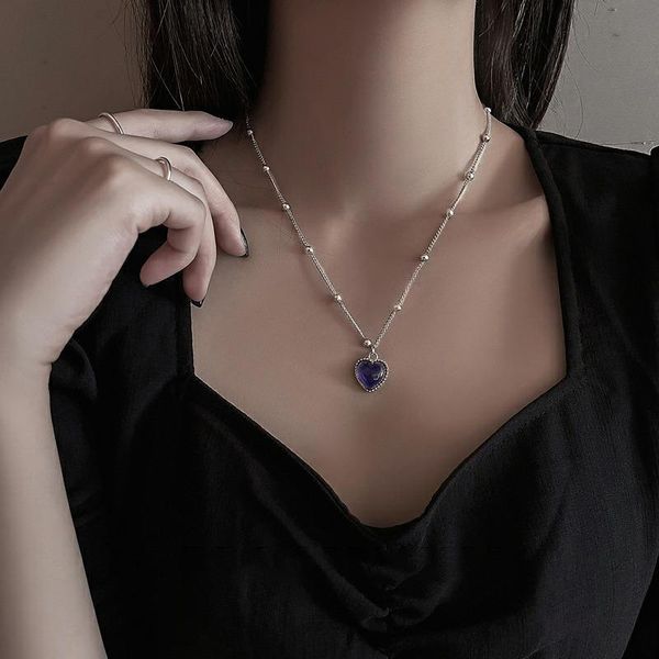 chains necklace woman thermal discoloration women hearts jewellery ladies geometric lovers fashion trend zinc alloy halskette, Silver
chains necklace woman thermal discoloration women hearts jewellery ladies geometric lovers fashion trend zinc alloy halskette, Silver