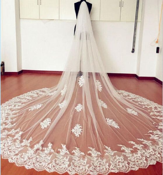bridal veils in stock wedding accessory 2 tier veil white ivory custom made length lace edge long with metal comb, Black
bridal veils in stock wedding accessory 2 tier veil white ivory custom made length lace edge long with metal comb, Black