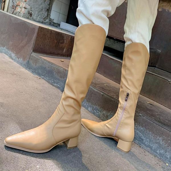 boots fashion microfiber leather women pointed toe western cowboy woman knee-high high heel shoes for female, Black
boots fashion microfiber leather women pointed toe western cowboy woman knee-high high heel shoes for female, Black