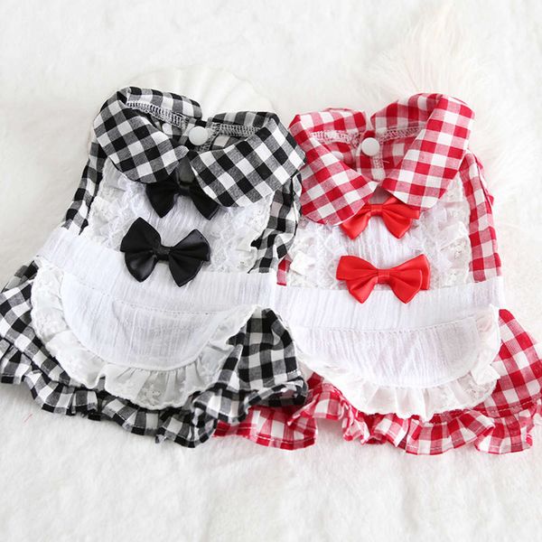 19 years petstyle spring and summer new plaid bow maid skirt pet cute uniform dog clothing
19 years petstyle spring and summer new plaid bow maid skirt pet cute uniform dog clothing