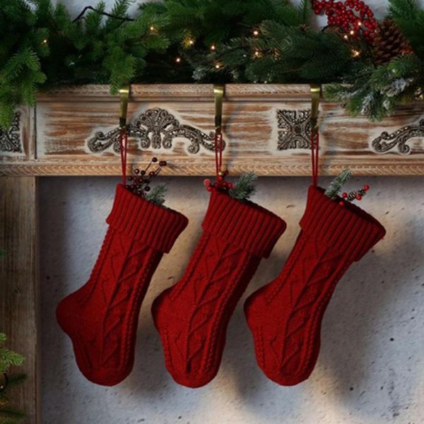 christmas decorations elastic good woven stocking festive touch colorful knitted fabric candy bag for home
christmas decorations elastic good woven stocking festive touch colorful knitted fabric candy bag for home