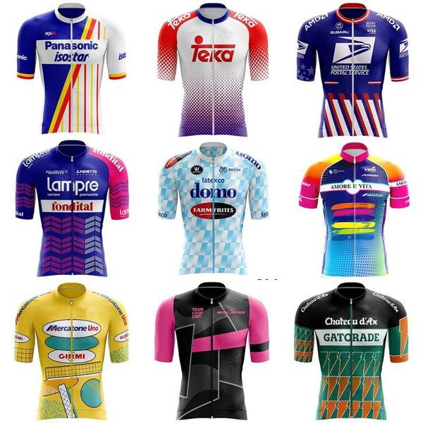 racing sets custom retro dresses men cycling jersey pro team summer short sleeve shirts bicycle breathable gear ciclismo maillot, Black;blue
racing sets custom retro dresses men cycling jersey pro team summer short sleeve shirts bicycle breathable gear ciclismo maillot, Black;blue