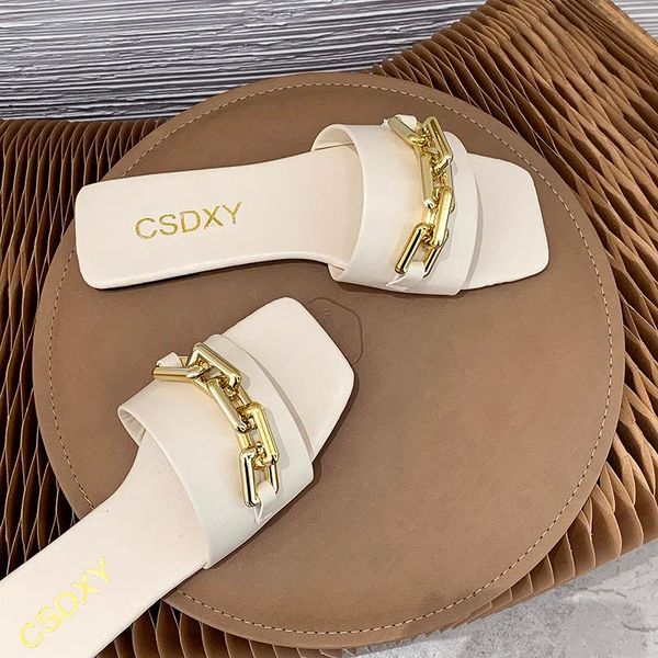 slippers women slipper sandals design gold chain closed toe slip on mules shoes flat heels square head casual slides flip flops 2021, Black
slippers women slipper sandals design gold chain closed toe slip on mules shoes flat heels square head casual slides flip flops 2021, Black