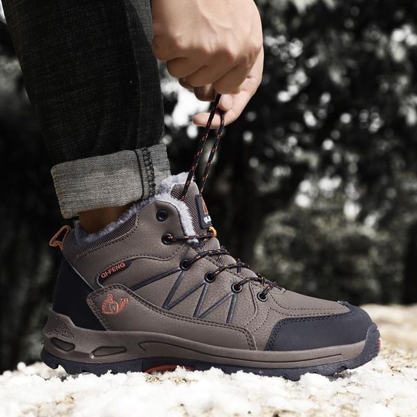 boots winter warm men add plush snow working ankle high shoes outdoor sneakers anti-odor big size 46 47, Black
boots winter warm men add plush snow working ankle high shoes outdoor sneakers anti-odor big size 46 47, Black