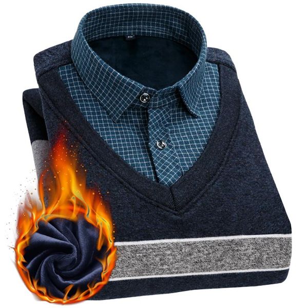 men's casual shirts 2021 fashion pullover winter long sleeve velvet thick warm shirt business male oversized clothing, White;black
men's casual shirts 2021 fashion pullover winter long sleeve velvet thick warm shirt business male oversized clothing, White;black