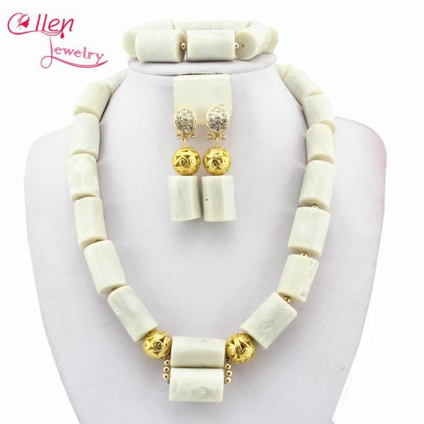 earrings & necklace white nigerian coral jewelry sets beads set african wedding e1186, Silver
earrings & necklace white nigerian coral jewelry sets beads set african wedding e1186, Silver