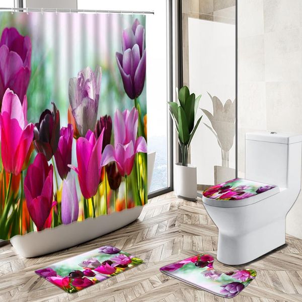 shower curtains colorful tulip flower scenery curtain rural natural landscape bathroom decor non-slip carpet toilet cover floor mat set
shower curtains colorful tulip flower scenery curtain rural natural landscape bathroom decor non-slip carpet toilet cover floor mat set