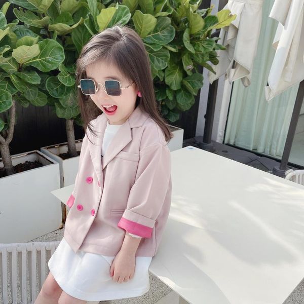 kids girls solid suit jackets double breasted 2021 new spring fall casual jackets coats princess cute cltothing pink blue 2-7y, Blue;gray
kids girls solid suit jackets double breasted 2021 new spring fall casual jackets coats princess cute cltothing pink blue 2-7y, Blue;gray
